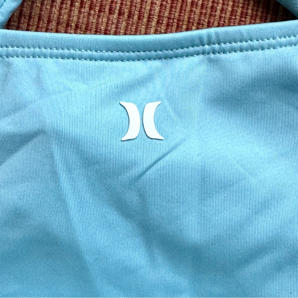 HURLEY Surf Suit Long Sleeve Baby Blue Knot Open Back S NWT Swim Bathing - Picture 5 of 7